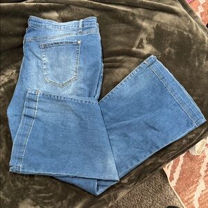 Stylish Blue Flare Women's Jeans